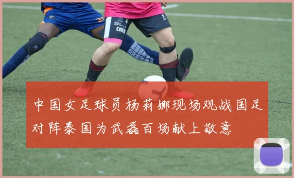 中国女足球员杨莉娜现场观战国足对阵泰国为武磊百场献上敬意